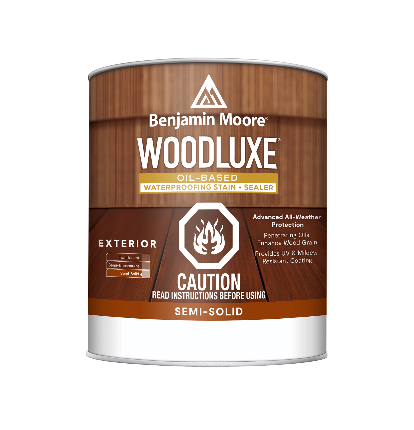 Woodluxe® Oil-Based Waterproofing Stain + Sealer - Semi-Solid K593