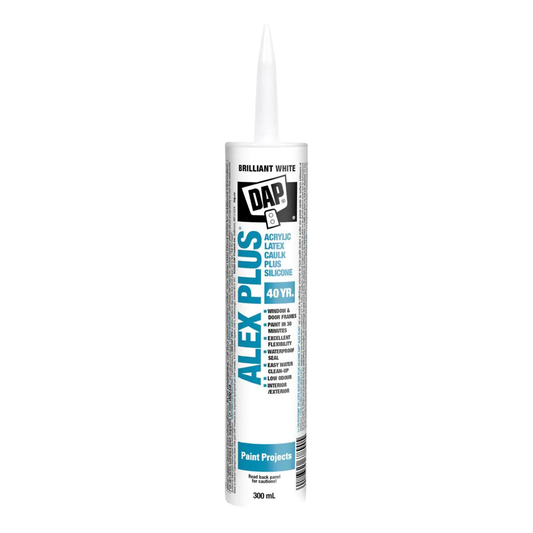 DAP Alex Plus Caulk Tube 300ml (White)